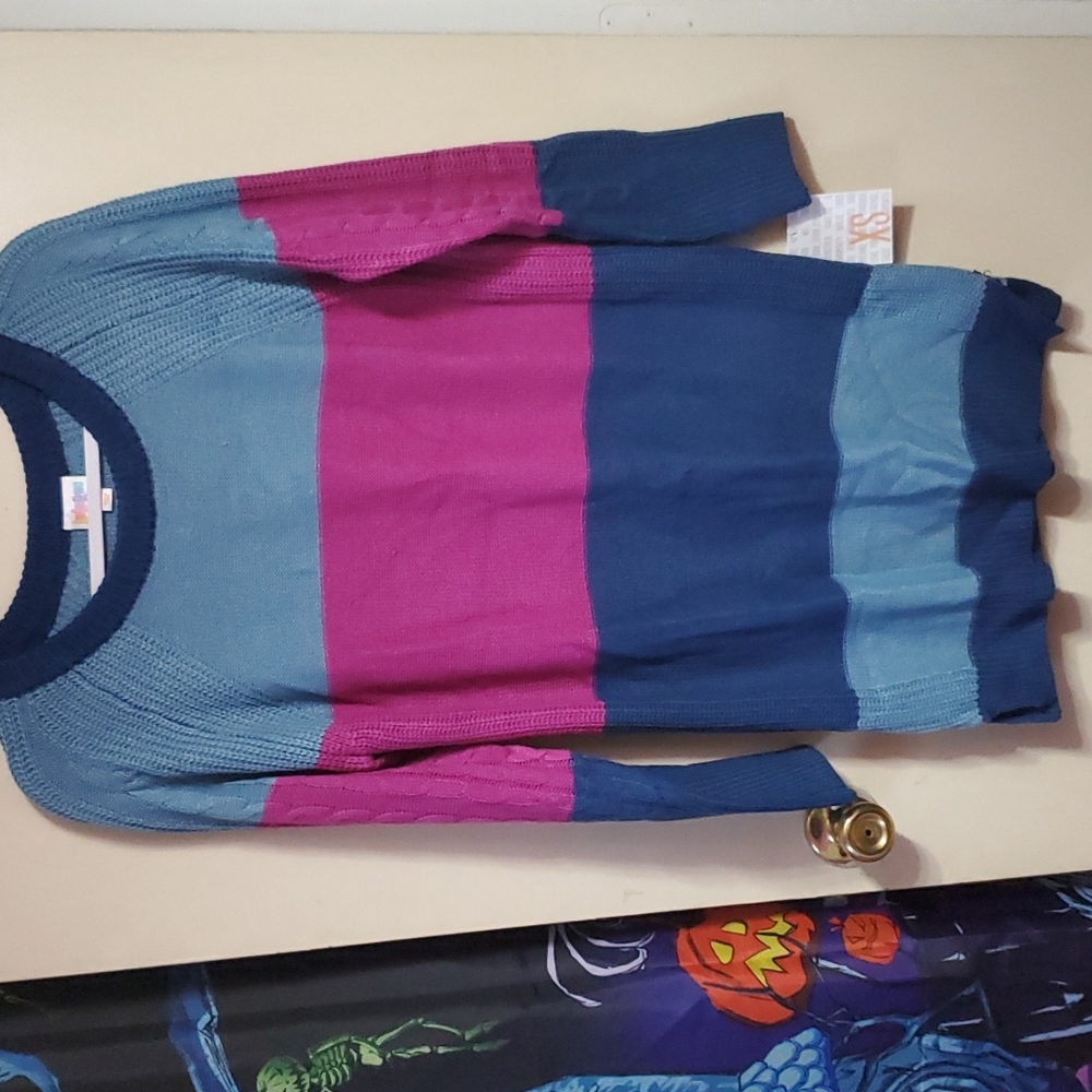 Nwt xs lularoe Lauren sweater dress